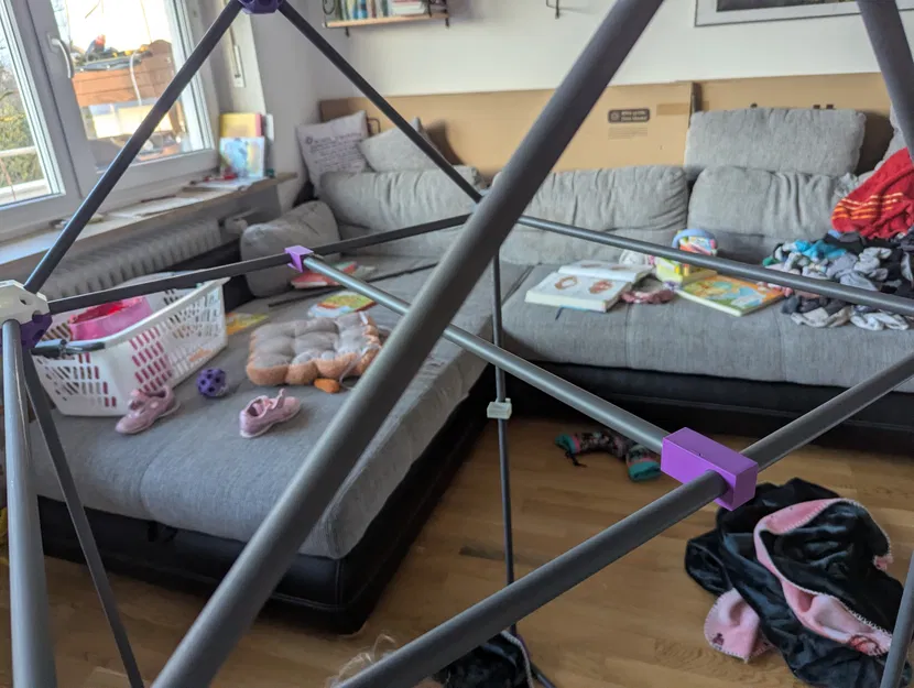 Nhà chơi cho bé - Phiên bản khớp chặt và phụ kiện đi kèm - Image 6