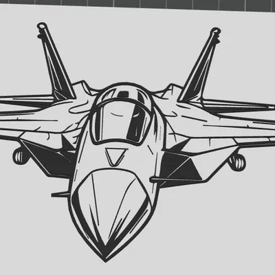 Mô hình trang trí tường máy bay chiến đấu Jet 3D nghệ thuật