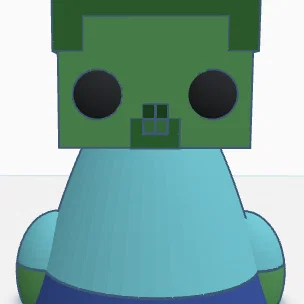 Mô hình Mini Zombie từ Minecraft - File in 3D cực đáng yêu