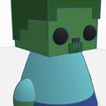 Mô hình Mini Zombie từ Minecraft - File in 3D cực đáng yêu - Thumbnail 2