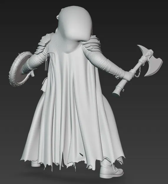 Mô hình chiến binh Mad Max Warrior 9 chi tiết cho in 3D - Image 3