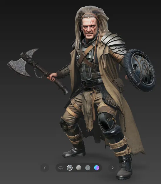 Mô hình chiến binh Mad Max Warrior 9 chi tiết cho in 3D - Image 5