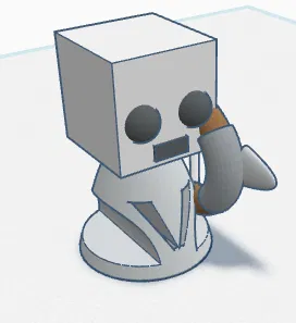 Mô hình 3D Mini Skeleton Minecraft dễ in cho người đam mê sưu tầm - Image 3