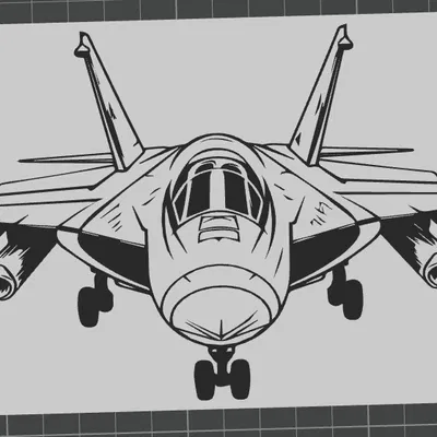 Mô hình tranh treo tường máy bay chiến đấu (Generic Jet 7 Wall art)