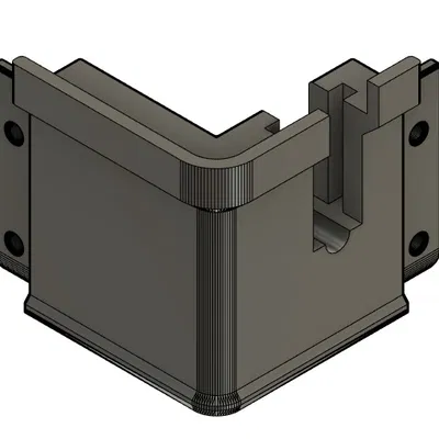 Miếng góc đi dây Cartographer3D cho nắp nâng Creality K2 Plus