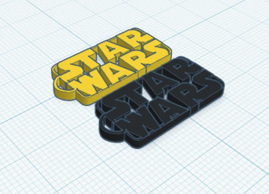 Móc khóa logo Star Wars thiết kế in 3D độc đáo - Image 1