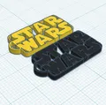 Móc khóa logo Star Wars thiết kế in 3D độc đáo - Thumbnail 1