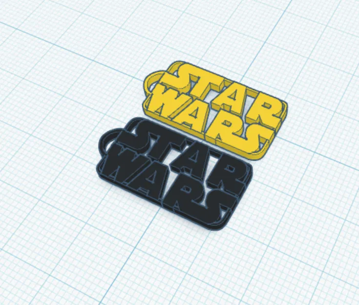 Móc khóa logo Star Wars thiết kế in 3D độc đáo - Image 3