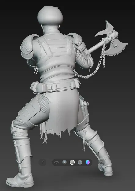 Mô hình chiến binh Mad Max Warrior 8 độc đáo cho in 3D - Image 3