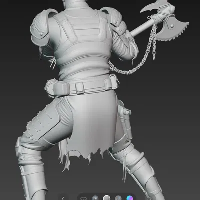 Mô hình chiến binh Mad Max Warrior 8 độc đáo cho in 3D