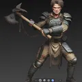 Mô hình chiến binh Mad Max Warrior 8 độc đáo cho in 3D - Thumbnail 5