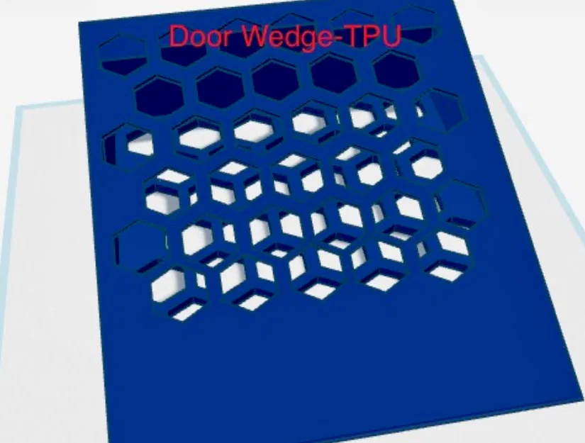 Mẫu chặn cửa Door Wedge thiết kế tổ ong in 3D hiệu quả với TPU - Image 1