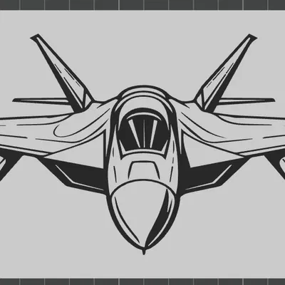 Mô hình trang trí tường máy bay chiến đấu Generic Jet 8 ấn tượng