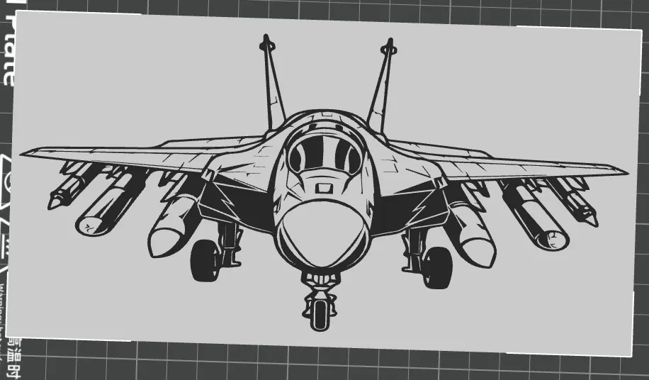 Tranh treo tường máy bay chiến đấu Generic Jet 5 độc đáo - Image 1