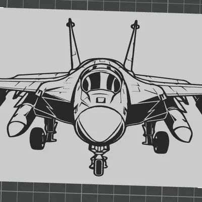 Tranh treo tường máy bay chiến đấu Generic Jet 5 độc đáo