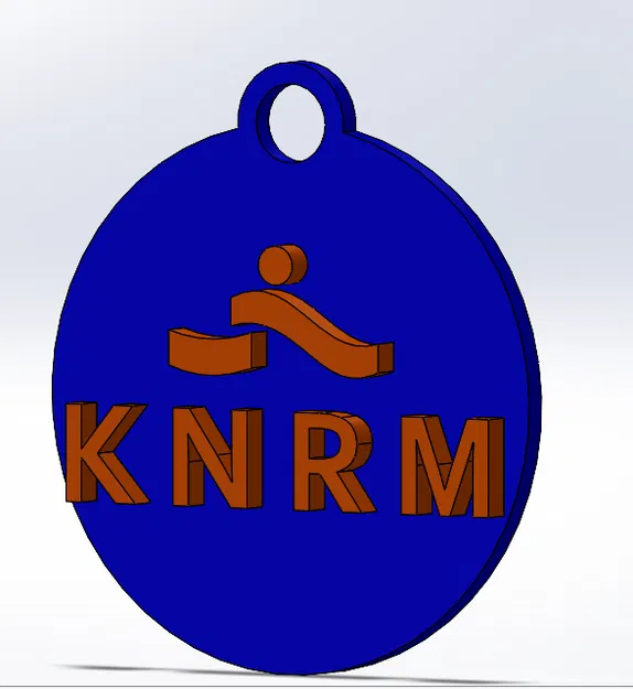 Móc khóa KNRM thiết kế 3D đơn giản, dễ in tại nhà - Image 1