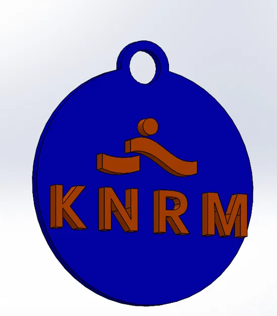 Móc khóa KNRM thiết kế 3D đơn giản, dễ in tại nhà - Image 2