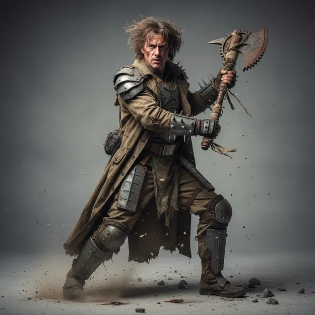 Mô hình chiến binh hậu tận thế Mad Max Warrior 7 in 3D - Image 1