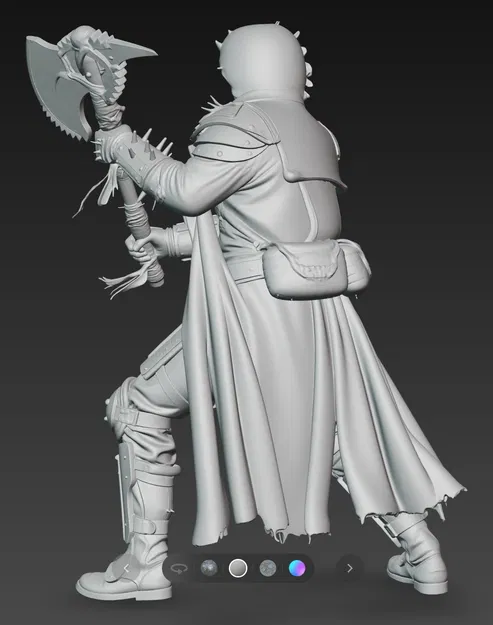 Mô hình chiến binh hậu tận thế Mad Max Warrior 7 in 3D - Image 3