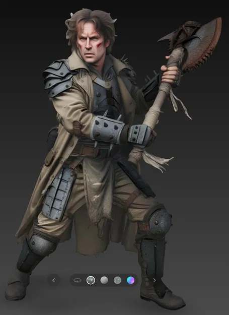 Mô hình chiến binh hậu tận thế Mad Max Warrior 7 in 3D - Image 4