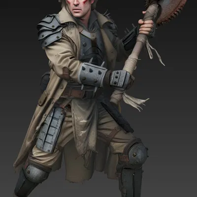 Mô hình chiến binh hậu tận thế Mad Max Warrior 7 in 3D