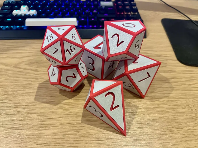 Bộ xúc xắc lắp ghép 3D (Printable Chonk Dice Set) sáng tạo - Image 7