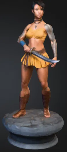 Mô hình nữ chiến binh Amazon dũng mãnh dành cho in 3D - Image 1