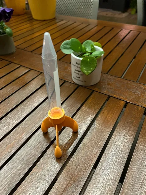 Mô hình tên lửa 3D trang trí ống nghiệm độc đáo Test Tube Rocket - Image 1