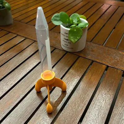 Mô hình tên lửa 3D trang trí ống nghiệm độc đáo Test Tube Rocket