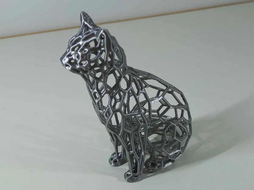Mô hình mèo Voronoi 3D ấn tượng - Thiết kế nghệ thuật trang trí - Image 2