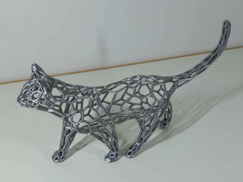 Mô hình mèo Voronoi 3D ấn tượng - Thiết kế nghệ thuật trang trí - Image 3