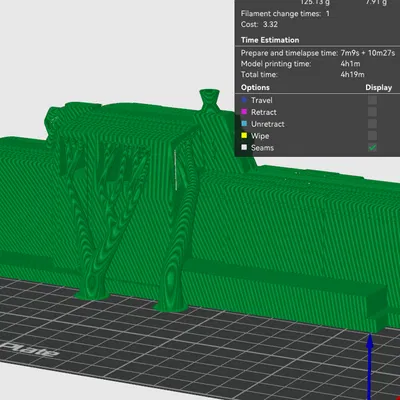 Mô hình tàu hỏa DB V60 - File in 3D chi tiết cho sa bàn