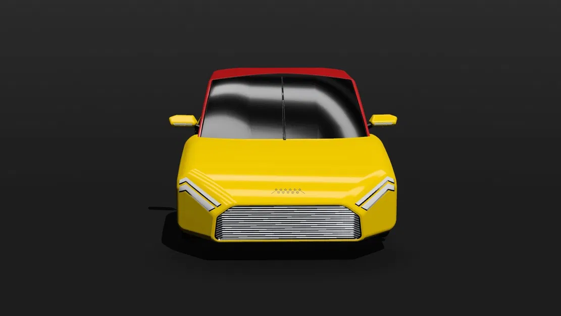 CL1M06 - Mẫu Xe Coupe Concept Retro-Futuristic Phối Hai Màu - Image 2