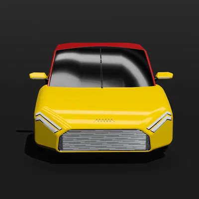 CL1M06 - Mẫu Xe Coupe Concept Retro-Futuristic Phối Hai Màu