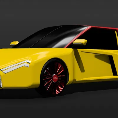 CL1M06 - Mẫu Xe Coupe Concept Retro-Futuristic Phối Hai Màu