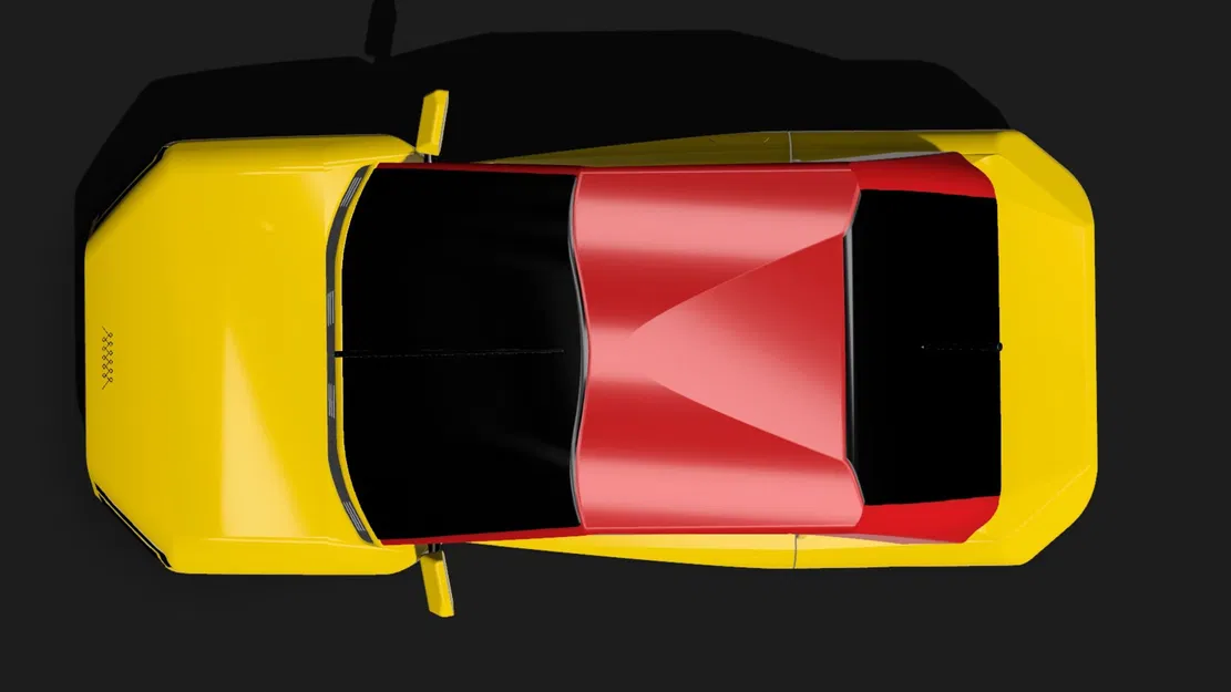 CL1M06 - Mẫu Xe Coupe Concept Retro-Futuristic Phối Hai Màu - Image 4