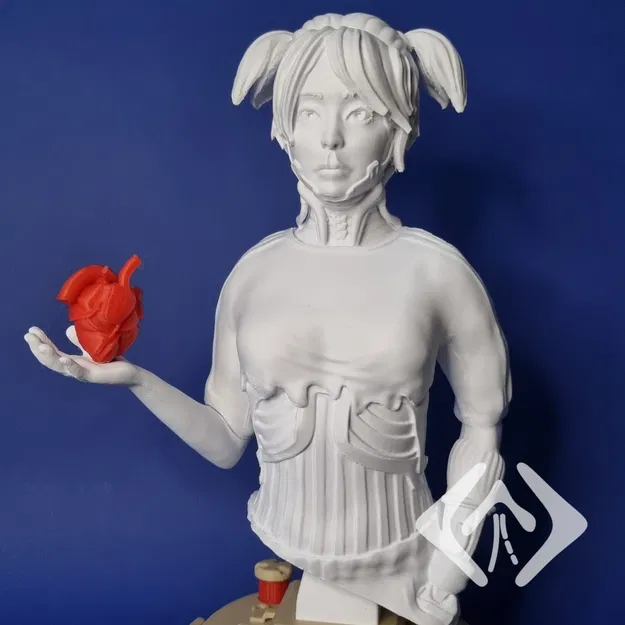 System Override Heart Engaged - Tượng bán thân phong cách Cyberpunk - Image 7