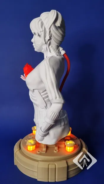 System Override Heart Engaged - Tượng bán thân phong cách Cyberpunk - Image 11