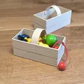 Giỏ Đựng Mini Giả Gỗ (Mini Wood Chip Basket) - Thumbnail 2