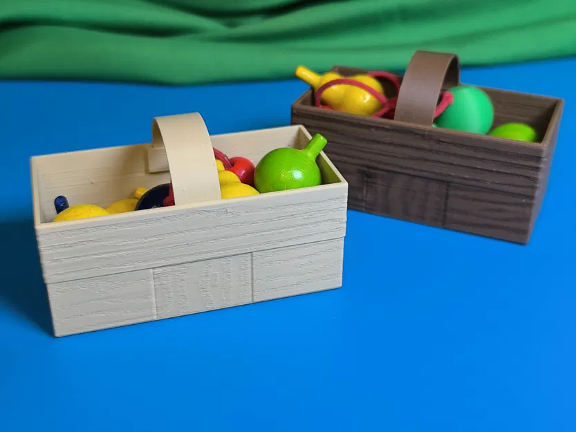 Giỏ Đựng Mini Giả Gỗ (Mini Wood Chip Basket) - Image 5