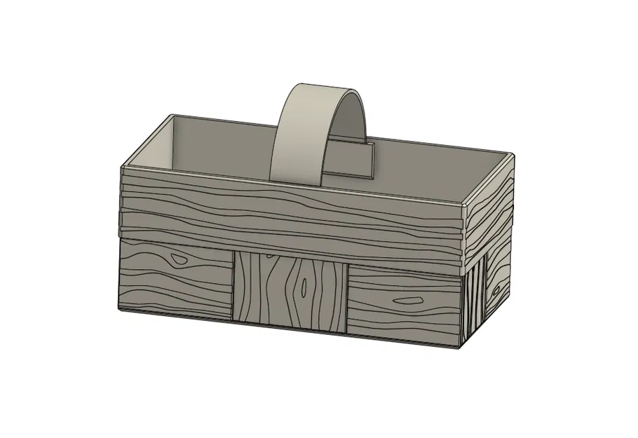 Giỏ Đựng Mini Giả Gỗ (Mini Wood Chip Basket) - Image 6