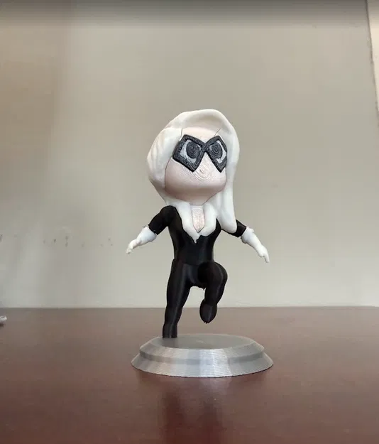 Mô hình in 3D Black Cat phiên bản Chibi cực dễ thương - Image 2