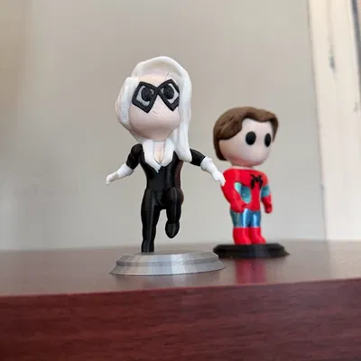 Mô hình in 3D Black Cat phiên bản Chibi cực dễ thương