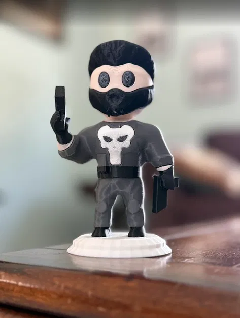 Mô hình 3D Punisher phong cách Chibi trong bộ sưu tập Marvel - Image 2