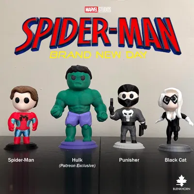 Mô hình 3D Punisher phong cách Chibi trong bộ sưu tập Marvel