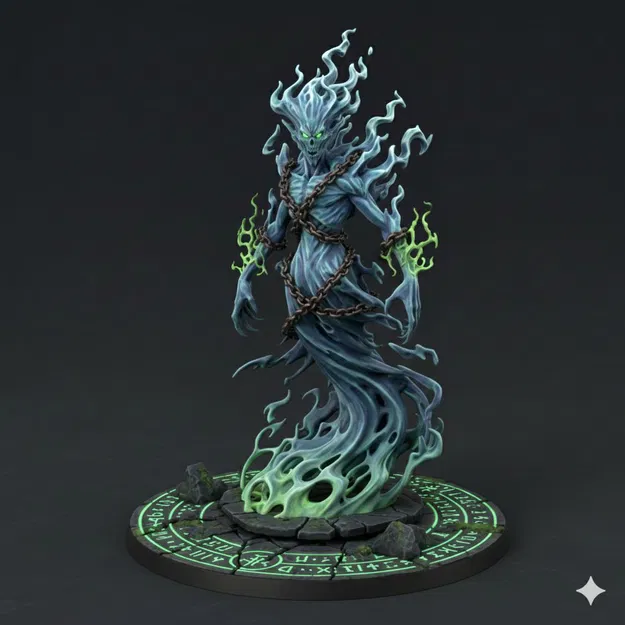 Mô hình 3D linh hồn ma mị Ghost cực chất cho người chơi Tabletop - Image 1