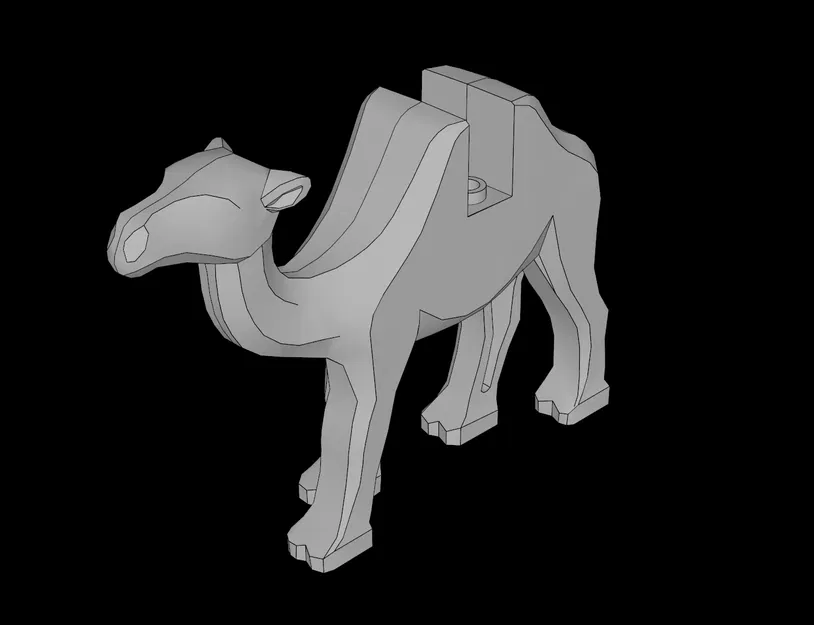 Mô hình lạc đà tương thích với Lego in 3D độc đáo - Image 1