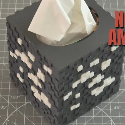 Vỏ Bọc Hộp Khăn Giấy Trang Trí, Dạng Khối (MC Diamond Ore)