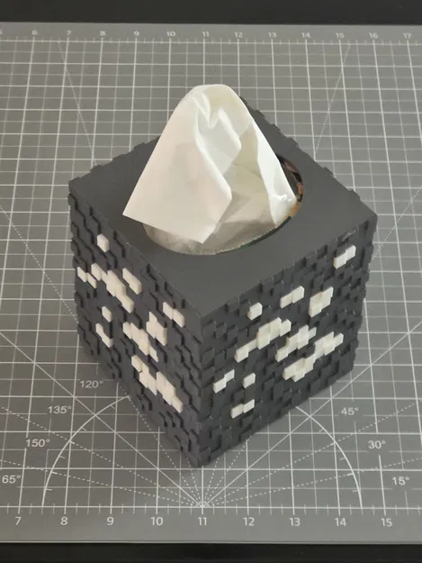 Vỏ Bọc Hộp Khăn Giấy Trang Trí, Dạng Khối (MC Diamond Ore) - Image 5