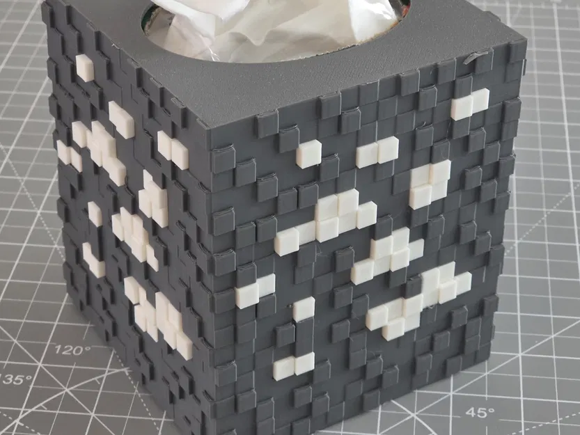 Vỏ Bọc Hộp Khăn Giấy Trang Trí, Dạng Khối (MC Diamond Ore) - Image 6